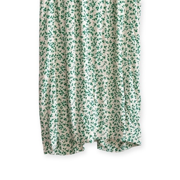 NWT Ganni Tie Front‎ Crepe Skirt, Green, Size 42 - Picture 9 of 16